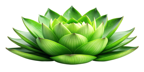 green-lotus-flower-isolated-whit
